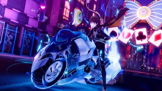 persona 5 makoto 1 Persona 5 Makoto: Makoto como Rainha em uma motocicleta em Persona 5 Strikers.