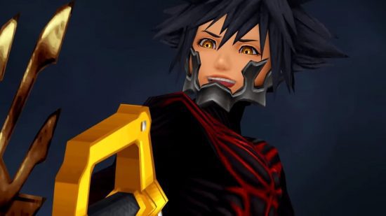 kingdom-hearts-vanitas-3 Kingdom Hearts Vanitas sorrindo e segurando uma Keyblade