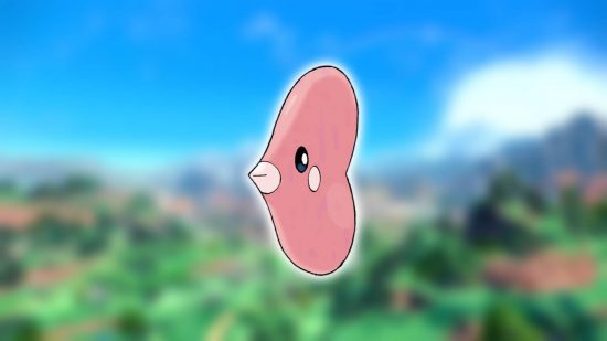 Pior Pokémon: o Luvdisc Pok7mon é mostrado contra um fundo desfocado