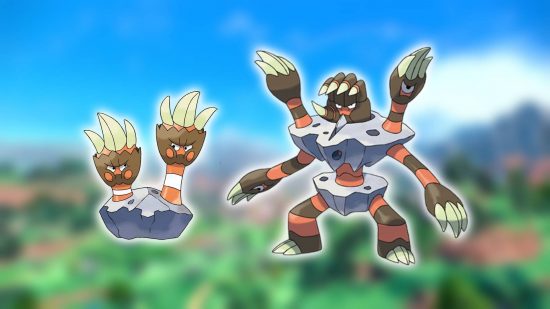Pior Pokémon: o molusco Pok7mon Binacle e Barbaracle são mostrados contra um fundo desfocado