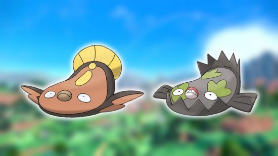 Pior Pokémon: o Pokémon Stunfisk é mostrado contra um fundo desfocado