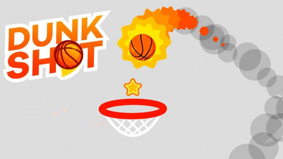 Arte chave para Dunk Shot, um dos jogos de basquete mais malucos que existem