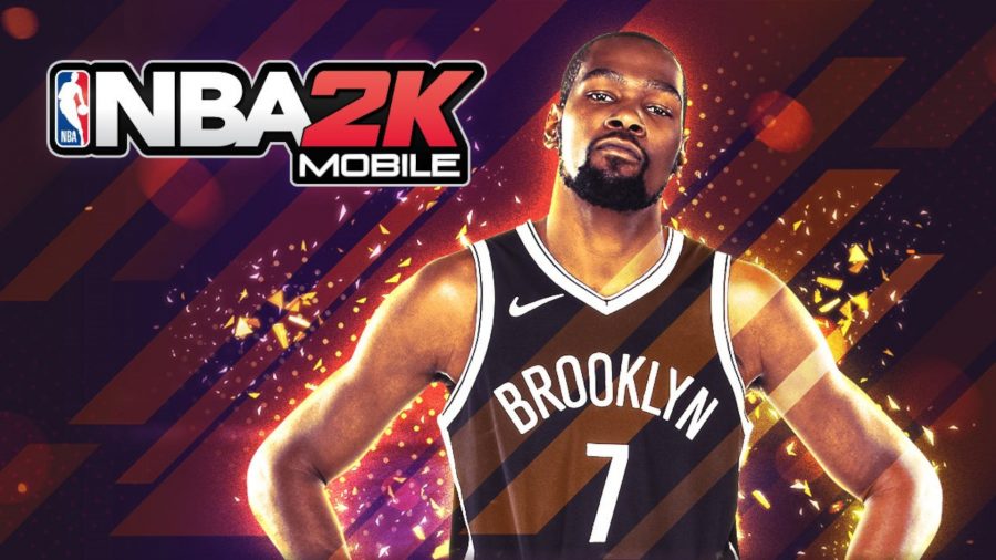Arte da capa para NBA 2K Mobile, um dos principais jogos de basquete em dispositivos móveis