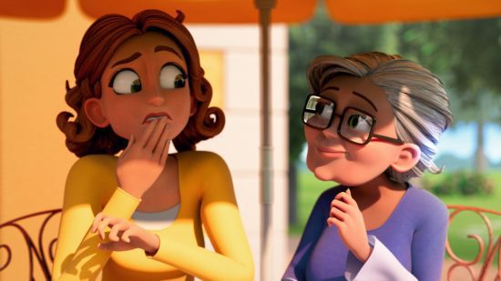 jogos de toalete Merge Mansion jogos de banheiro Merge Mansion: vovó e Maddie se olhando