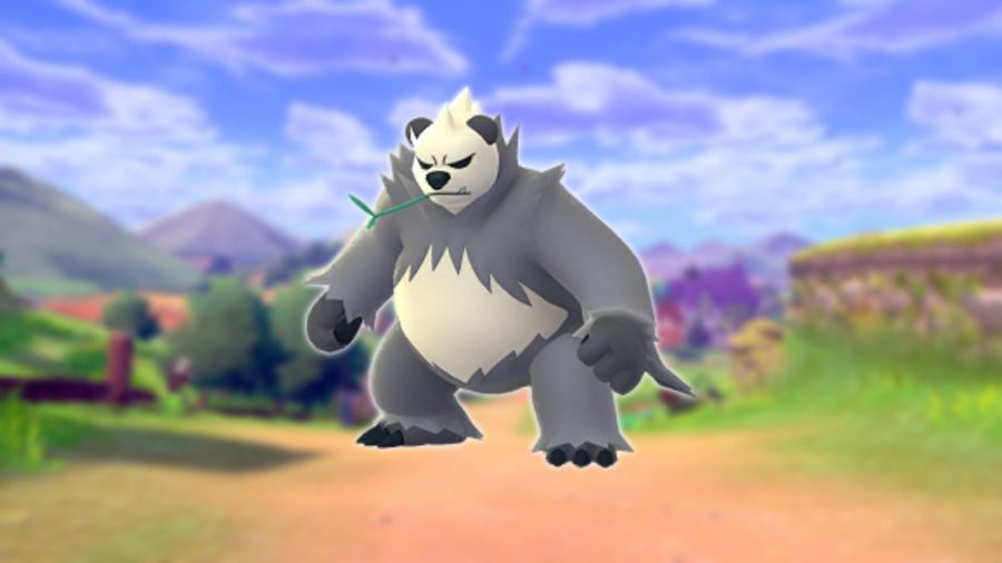 pokémon escuro (5) Dark Pokémon: O Pokémon Pangoro é visível