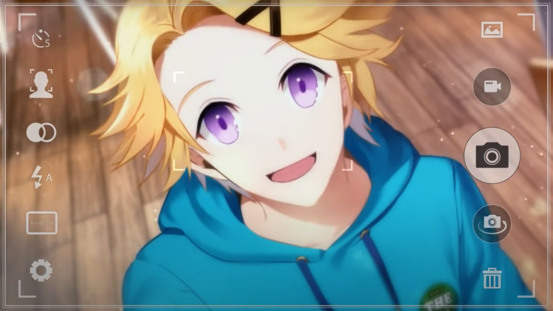 Yoosung do Mystic Messenger tirando uma foto