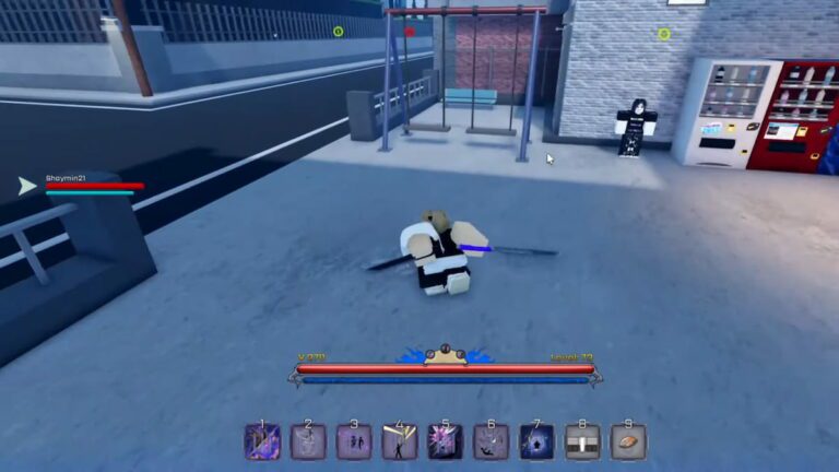 A screenshot of a player racing to find the Hobo Monk NPC in Peroxide