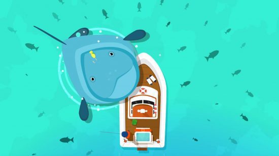 jogos de barco Hooked Inc jogos de barco Hooked Inc: um peixe gigante e amigável pulando sobre um barco