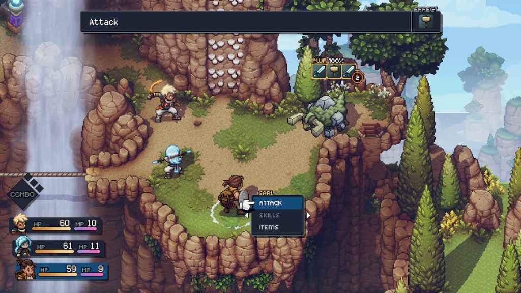 O que é o sistema de combate Lock em Sea of Stars? combate