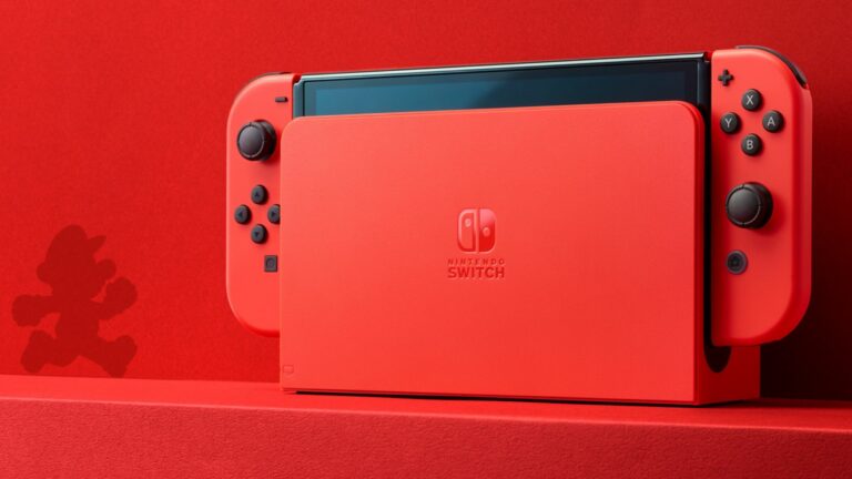 Estamos recebendo um console MariOLED Switch