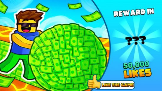 dinheiro-corrida-códigos-1 Códigos de corrida de dinheiro - um cara rolando uma grande bola de dinheiro