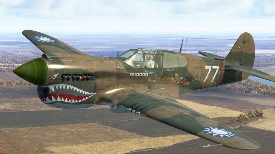 aviões-trovão-de-guerra-p40 Captura de tela de um avião de combate P40 para o melhor guia de aviões do War Thunder