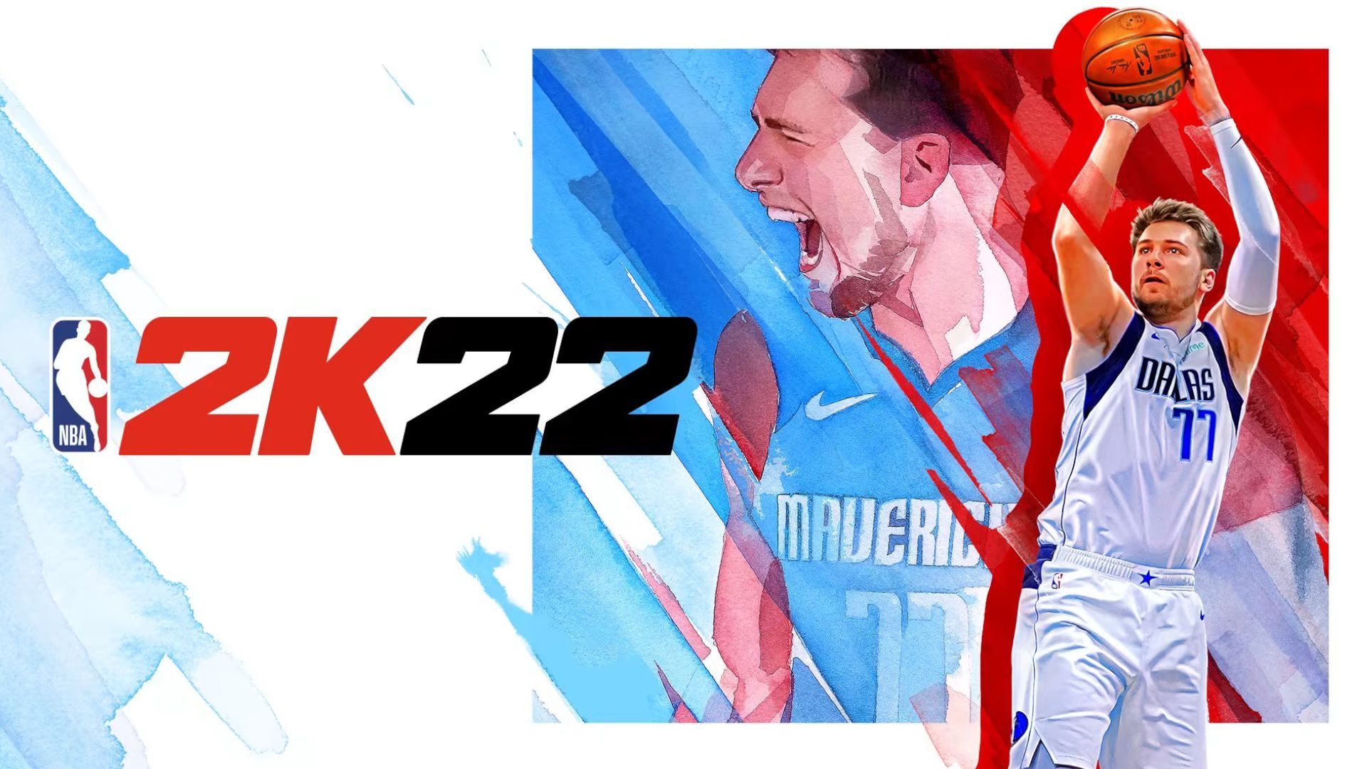Arte da capa para NBA 2K22, um dos principais jogos de basquete switch