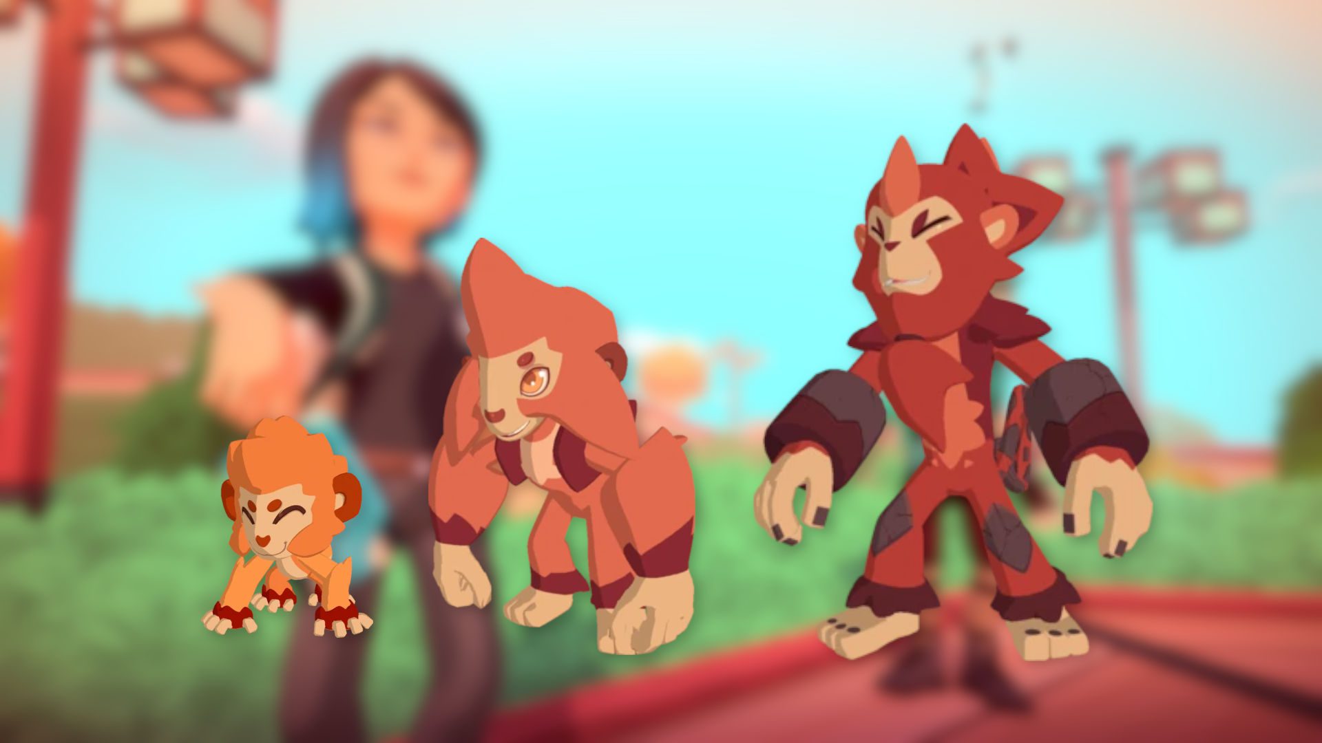 temtem-starters-seismunch Imagem personalizada da linha evolutiva inicial Smazee Temtem com todos os três Temtem