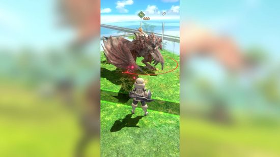 Revisão de Monster Hunter Now: um grande monstro escamoso vaga pelo mapa da cidade