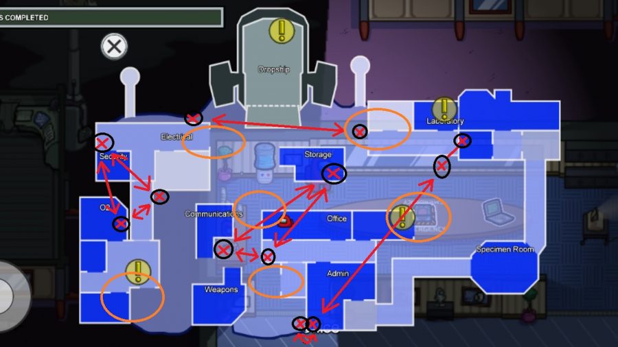 O mapa Polus de Among Us