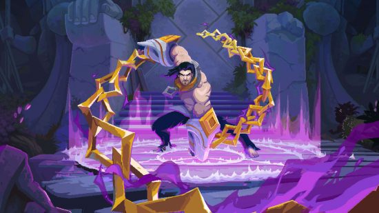 jogos de liga das lendas 4 Jogos de League of Legends: pixel art principal para The Mageseeeker com Sylus