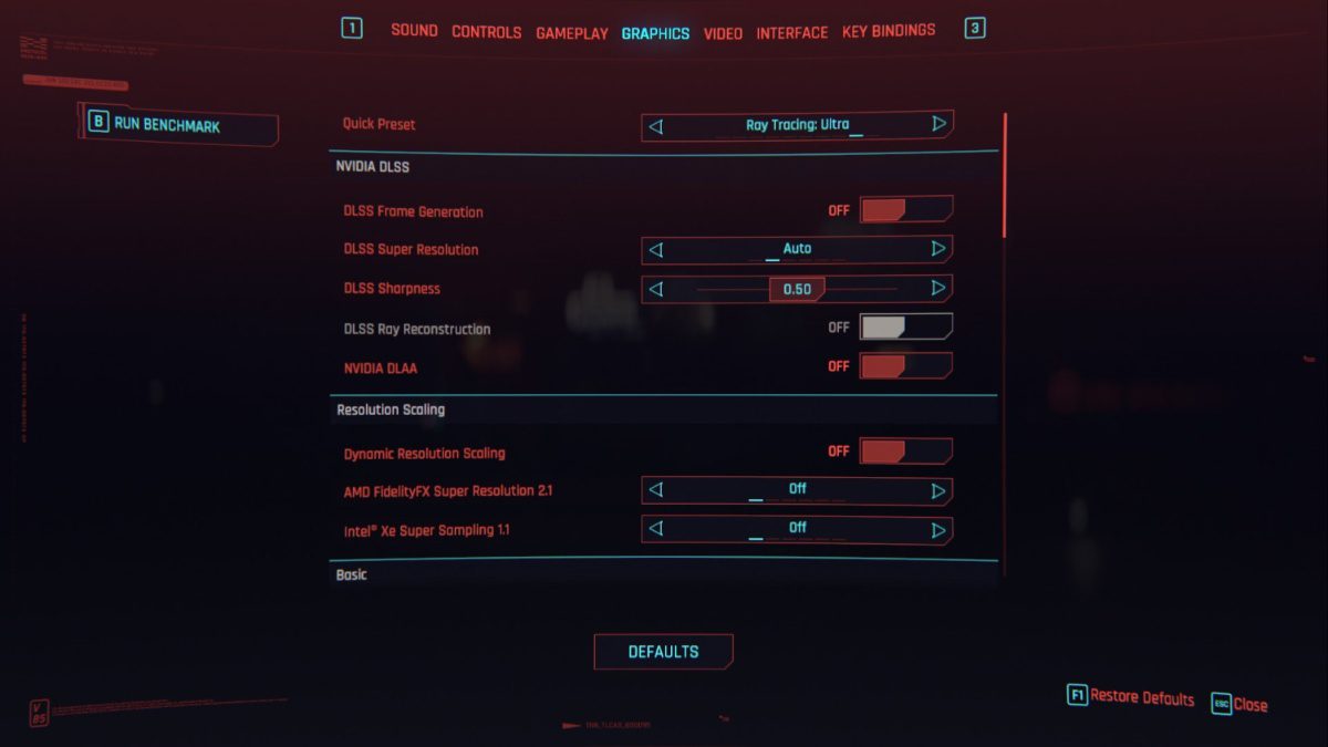 Configurações do PC Cyberpunk 2077