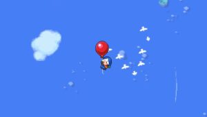 Floating on a Balloon in Moonstone Island