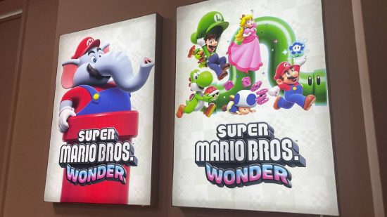 revisão de super-mario-bros-wonder Crítica de Super Mario Bros Wonder: um pôster mostra arte de Super Mario Bros.