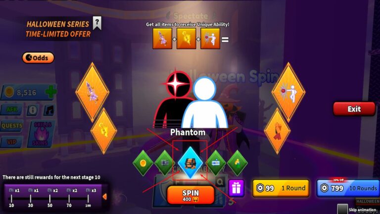 Blade Ball Halloween Spins