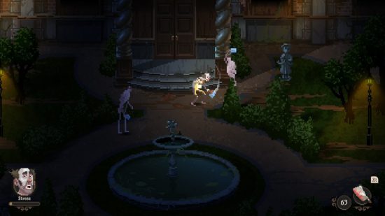 vlad-circus-review-3 Crítica de Vlad Circus: Descend into Madness -Oliver lutando contra duas aparições no jardim