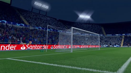 jogos ruins no switch FIFA 21 jogos ruins no switch FIFA 21: o campo gramado com público nas arquibancadas de um estádio de futebol