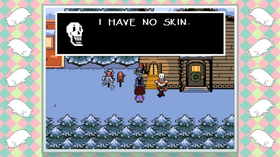 undertale-papiro-sem-pele Papyrus tentando impressionar Undyne