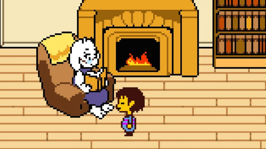 undertale-frisk-asriel Frisk ficou com Asriel em Undertale