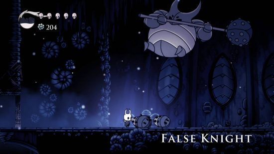 revisão do cavaleiro oco (1) Revisão de Hollow Knight: O Cavaleiro luta contra o Falso Cavaleiro, um grande inseto rotundo