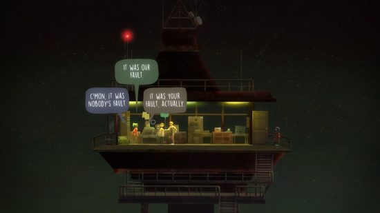 jogos de apontar e clicar - Oxenfree jogos de apontar e clicar - Uma escolha de opções de fala no Oxenfree