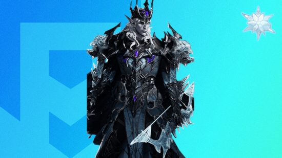 Lista de níveis Dragonheir Silent Gods: Auster colado em um fundo PT azul claro com um símbolo de gelo no canto superior direito