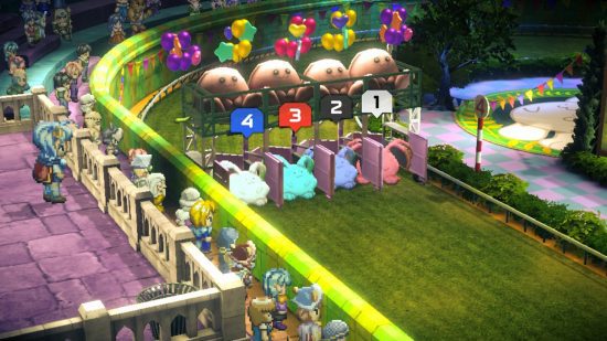 star ocean a segunda história r revisão 3 Crítica de Star Ocean The Second Story R - quatro coelhinhos gordos prestes a começar uma corrida na frente de um estádio lotado