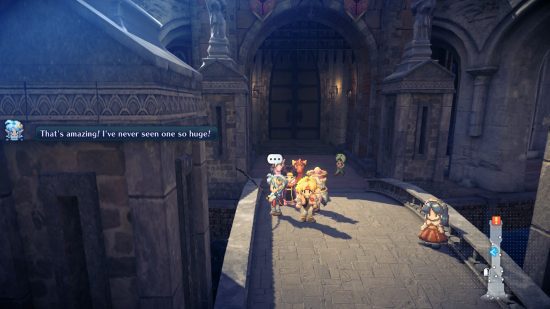 star ocean a segunda história r revisão 1 Crítica de Star Ocean The Second Story R - Rena, Claude, Ashton e Celine ficam em uma ponte e vão pescar