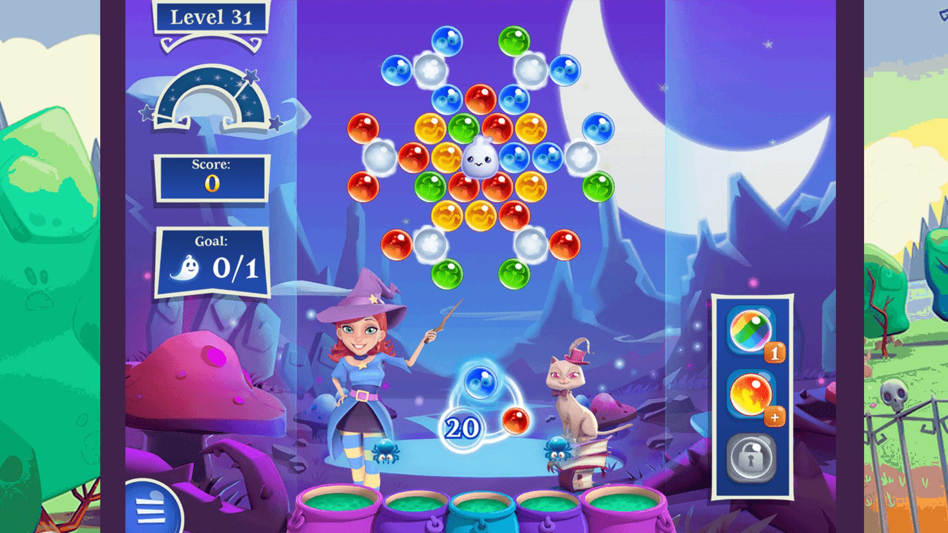 Jogos Candy Crush Bubble Witch 2 Saga Captura de tela do jogo Bubble Witch 2 Saga