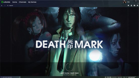 Análise do Utomik – uma captura de tela do download de Spirit Hunter: Death Mark no PC