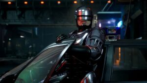 Robocop Rogue City Robocop Stepping Out Of A Car