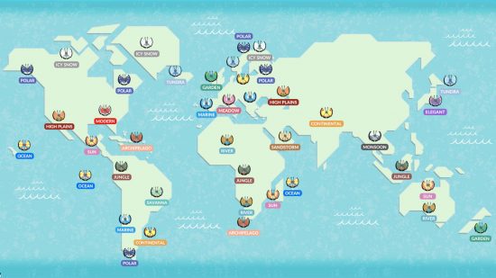 pokemong-go-vivillon-2 Mapa Pokémon Go Vivillon mostrando as regiões onde diferentes padrões estão disponíveis