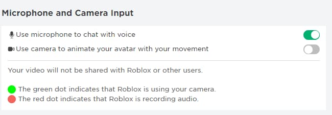 Roblox ativar microfone