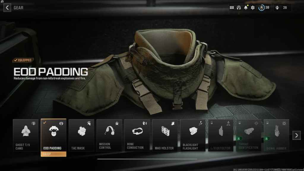 O equipamento de preenchimento EOD está bugado no MW3? equipamento