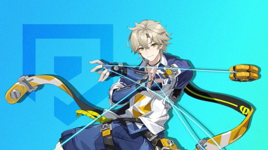 personagens do projeto mugen alan Personagens do Projeto Mugen - um homem loiro empunhando um ioiô como arma contra um fundo azul com o logotipo do Pocket Tactics nele