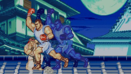 Captura de tela de dois lutadores do Street Fighter Turbo para lista dos melhores jogos GBA