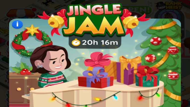Todas as recompensas e marcos do Monopoly GO Jingle Jam