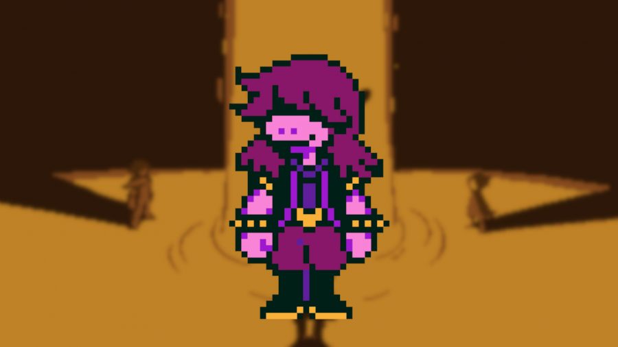 deltarune-personagens-susie Imagem personalizada com captura de tela da Susie de Deltarune