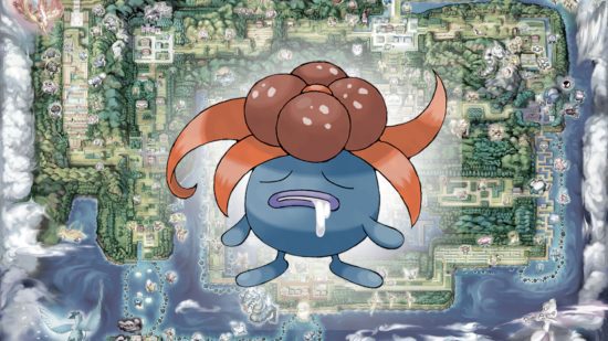 melancolia-evolução-4 Evolução Vileplume - Melancolia diante de um mapa de Kanto