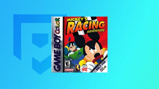 reino-corações-diddy-kong-corrida-influência-mickeys-corrida-aventura Sucessor de Diddy Kong Racing, Mickey's Racing Adventure para Game Boy Color.  A imagem mostra a caixa do jogo.