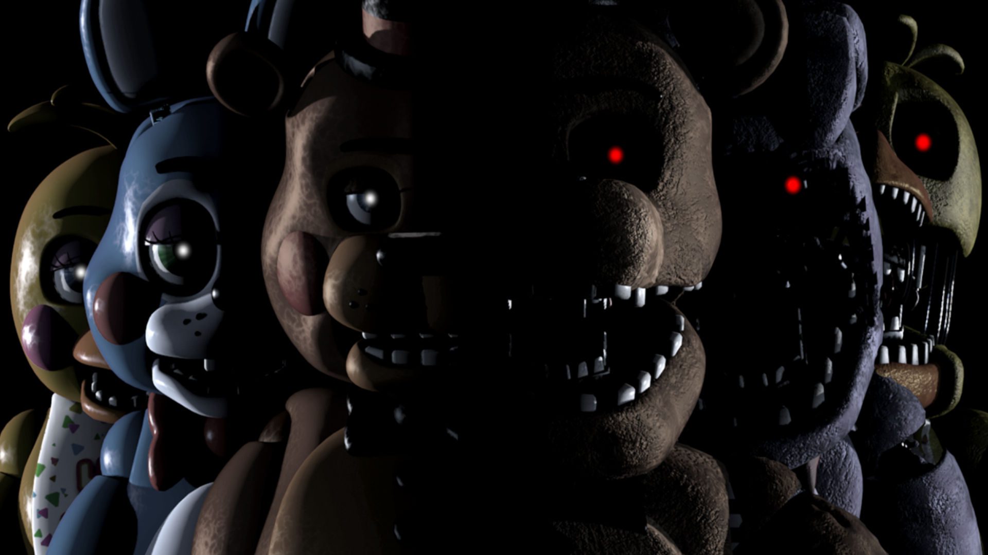 FNAF-download-2 Animatrônicos da FNAF nas sombras