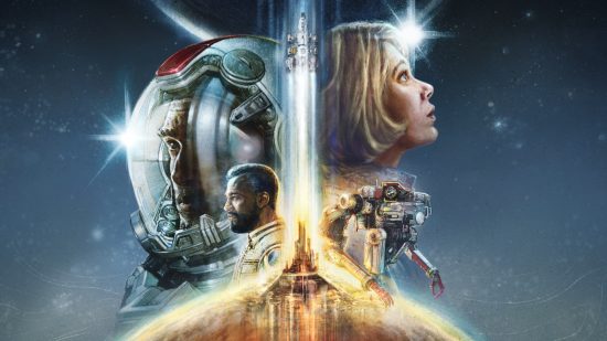 Arte principal para uma potencial porta Starfield Nintendo Switch