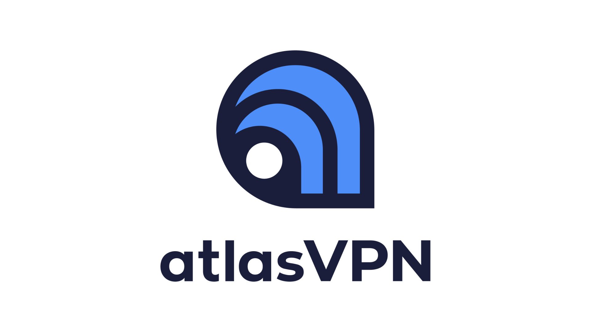 melhor-vpn-para-android-atlas-vpn Melhor VPN para Android: Atlas VPN.  A imagem mostra o logotipo da empresa.
