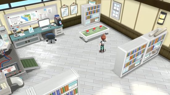 IMAGEM 4 Laboratório Lego Pokémon Professor Oaks Pokémon Lego - o interior do laboratório do Professor Oak em Pokémon Let's Go